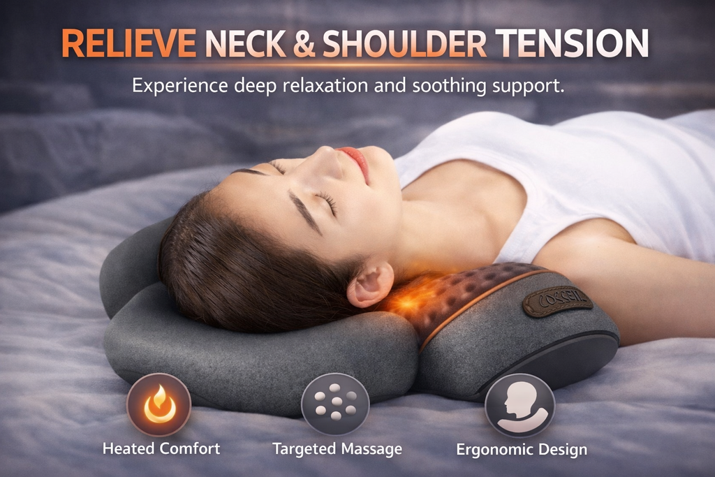 SleepDerm™ NeckRestore Heated Support Pillow