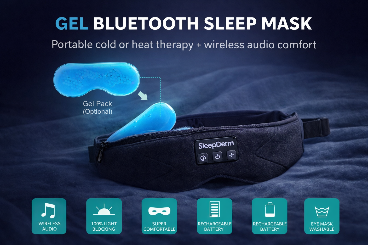 SleepDerm Eclipse Bluetooth Sleep Mask