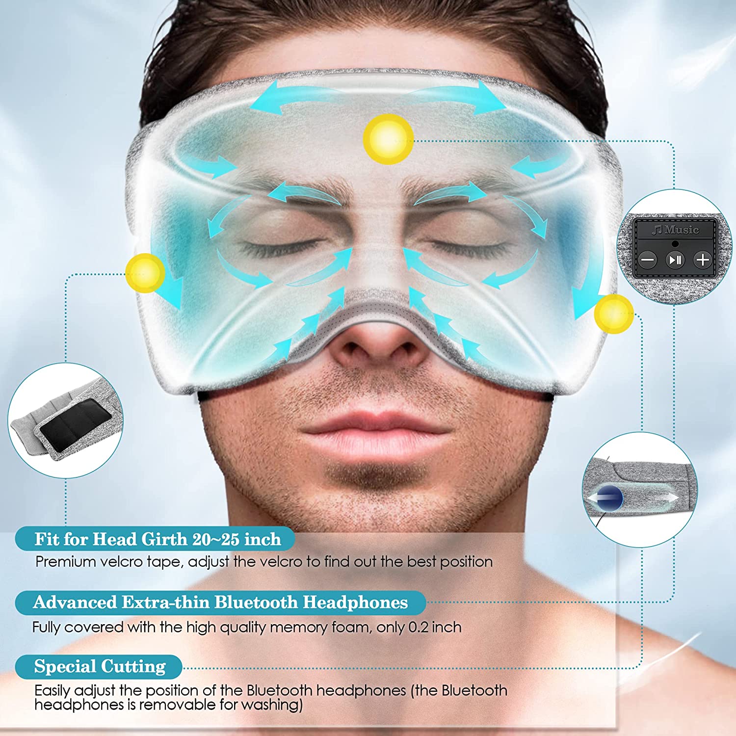 SleepDerm Eclipse Bluetooth Sleep Mask